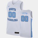 Mens  NORTH CAROLINA TAR HEELS Custom #00 College NBA  white