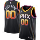 Mens  Phoenix Suns #00 Custom Statement  Black 2023