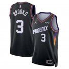 Mens  Phoenix Suns #3 Dillon Brooks 2025-26 Black Statement Edition Swingman