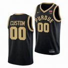 Mens  Purdue Boilermakers Custom #00 College Basketball  Black 2023