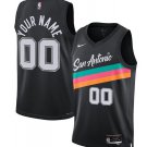 Mens  San Antonio Spurs Custom Black City Edition  2025-26