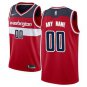Mens  Washington Wizards #00 Custom  red