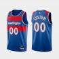 Mens  Washington Wizards #00 Custom city  royal blue