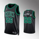 Mens Boston Celtics #26 Xavier Tillman Sr Black Statement Edition