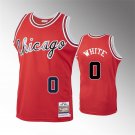 Mens Chicago Bulls #0 Coby White Red 1984-85 Hardod Classics
