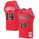 Mens Chicago Bulls #14 Craig Hodges Red Mitchell & Ness 1991-92 Hardod Classics Swingman