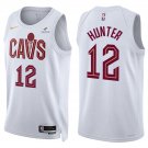 Mens Cleveland Cavaliers #12 De'Andre Hunter White Association Edition Swingman