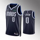 Mens Dallas Mavericks #0 Dante Exum Navy Statement Edition Swingman