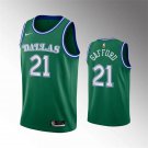 Mens Dallas Mavericks #21 Daniel Gafford Green Classic Edition