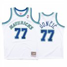 Mens Dallas Mavericks #77 Luka Doncic White Mitchell & Ness Hardod Classics