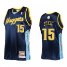 Mens Denver Nuggets #15 Nikola Jokic Mitchell & Ness Navy 2006 Hardod Classics