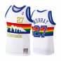 Mens Denver Nuggets #27 Jamal Murray Mitchell & Ness White Hardod Classics