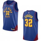 Mens Denver Nuggets #32 Aaron Gordon 2025 Blue Statement Edition