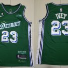 Mens Detroit Pistons #23 Jaden Ivey 2022-23 City Edition Swingman  Green