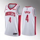 Mens Houston Rockets #4 Jalen Green White Stitched Association Edition