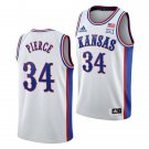 Mens Kansas Jayhawks #34 Paul Pierce White 1990s Throwback College Basketball