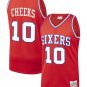 Mens Philadelphia 76ers #10 Maurice Cheeks Hardod Classic Swingman