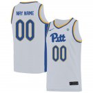 Mens Pittsburgh Panthers Custom White College Basketball Game