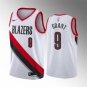 Mens Portland Trail Blazers #9 Jerami Grant White Association Edition