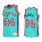 Mens San Antonio Spurs #24 Devin Vassell Teal Mitchell & Ness Hardod Classics Reload