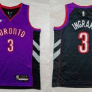 Mens Toronto Raptors #3 Brandon Ingram Purple Black Classic Edition