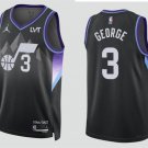 Mens Utah Jazz #3 Keyonte George Black Statement Edition Swingman