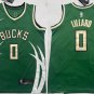 Milwaukee Bucks #0 Damian Lillard Basketball Stitched  Green
