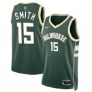 Milwaukee Bucks #15 Tyler Smith Green 2024 Draft Icon Edition Stitched Basketball