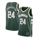 Milwaukee Bucks #24 pat connaughton Icon Edition  green