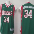 Milwaukee Bucks #34 Giannis Antetokounmpo Revolution 30 Swingman  Green