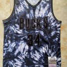 Milwaukee Bucks #34 Ray Allen Swingman Throwback  Retro print