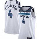 Minnesota Timberlves #4 Rob Dillingham White Association Edition