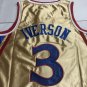 Mitchell & Ness 76ers Allen Iverson AU Basketball  Gold platinum