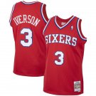 Mitchell & Ness Allen Iverson Red Philadelphia 76ers 2002 03 Hardod Classics Swingman