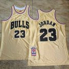 Mitchell & Ness Bulls #23 Michael Jordan Basketball  Gold AU