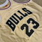 Mitchell & Ness Bulls #23 Michael Jordan Basketball Gold AU