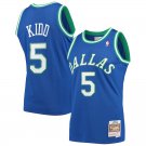 Mitchell & Ness Mavericks #5 Jason Kidd Swingman Stitched  Blue
