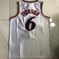 Mitchell Ness 76ers #6 Allen Iverson AU Basketball  White Mercerization