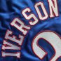 Mitchell Ness 76ers Allen Iverson AU Basketball  Blue Mercerization
