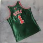 Mitchell Ness Bulls #1 Derrick Rose Green AU  Sepat Classic