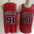 Mitchell Ness Bulls #91 Dennis Rodman  Red New