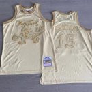 Mitchell Ness Raptors #15 Vince Carter Classic Basketball  Gold AU