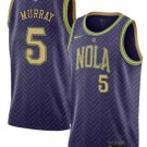 New Orleans Pelicans #5 Dejounte Murray Purple 2024-25 City Ediiton Stitched Basketball