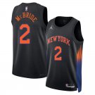 New Yok Knicks #2 Miles McBride Black 2025 Statement Edition