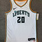 New York Liberty #20 Sabrina Ionescu WNBA White Basketball