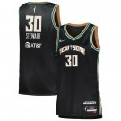 New York Liberty #30 Breanna Stewart WNBA  Black Basketball s