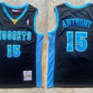 Nuggets #15 Carmelo Anthony Throwback Basketball  Blue