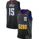 Nuggets #15 Nikola Jokic City Basketball  Black 2024