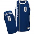 Oklahoma City Thunder #0 Russell Westbrook Throwback  Blue