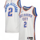 Oklahoma City Thunder #2 Shai Gilgeous-Alexander White Association Edition Stitched